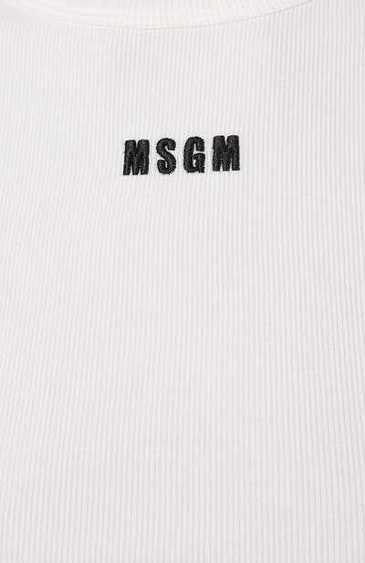 Хлопковая майка MSGM, арт. 3441MDT67/237120, фото 5