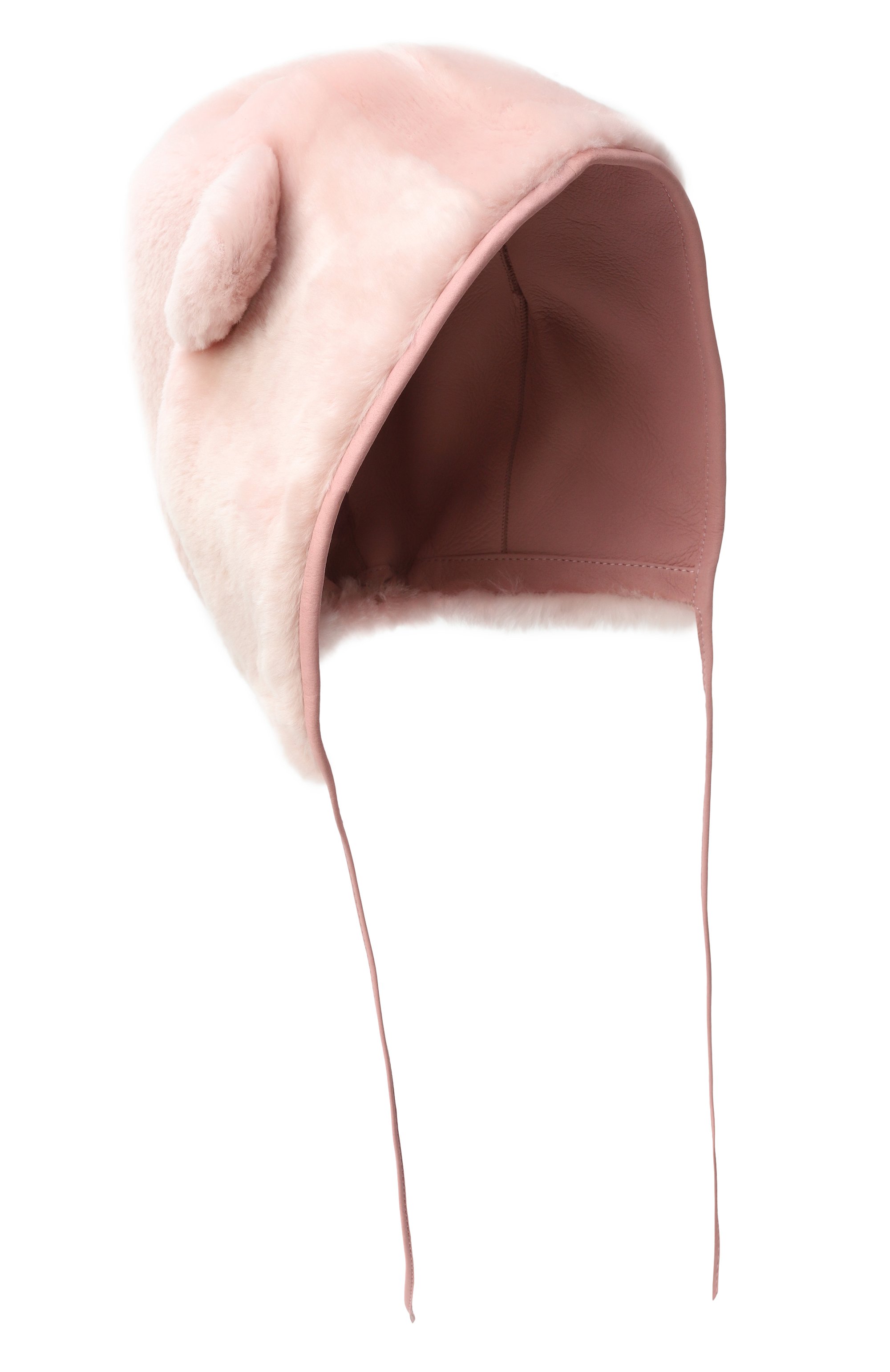 Шапка из овчины VLASTA MOUNTAIN светло-розового цвета по цене 21000 руб., арт. PANDA, фото 1 Шапка из овчины VLASTA MOUNTAIN, арт. PANDA, фото 1