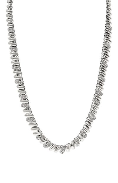 Колье LUV AJ серебряного цвета по цене 36400 руб., арт. FALL23-N-PRMN-S, фото 3 Колье LUV AJ, арт. FALL23-N-PRMN-S, фото 3