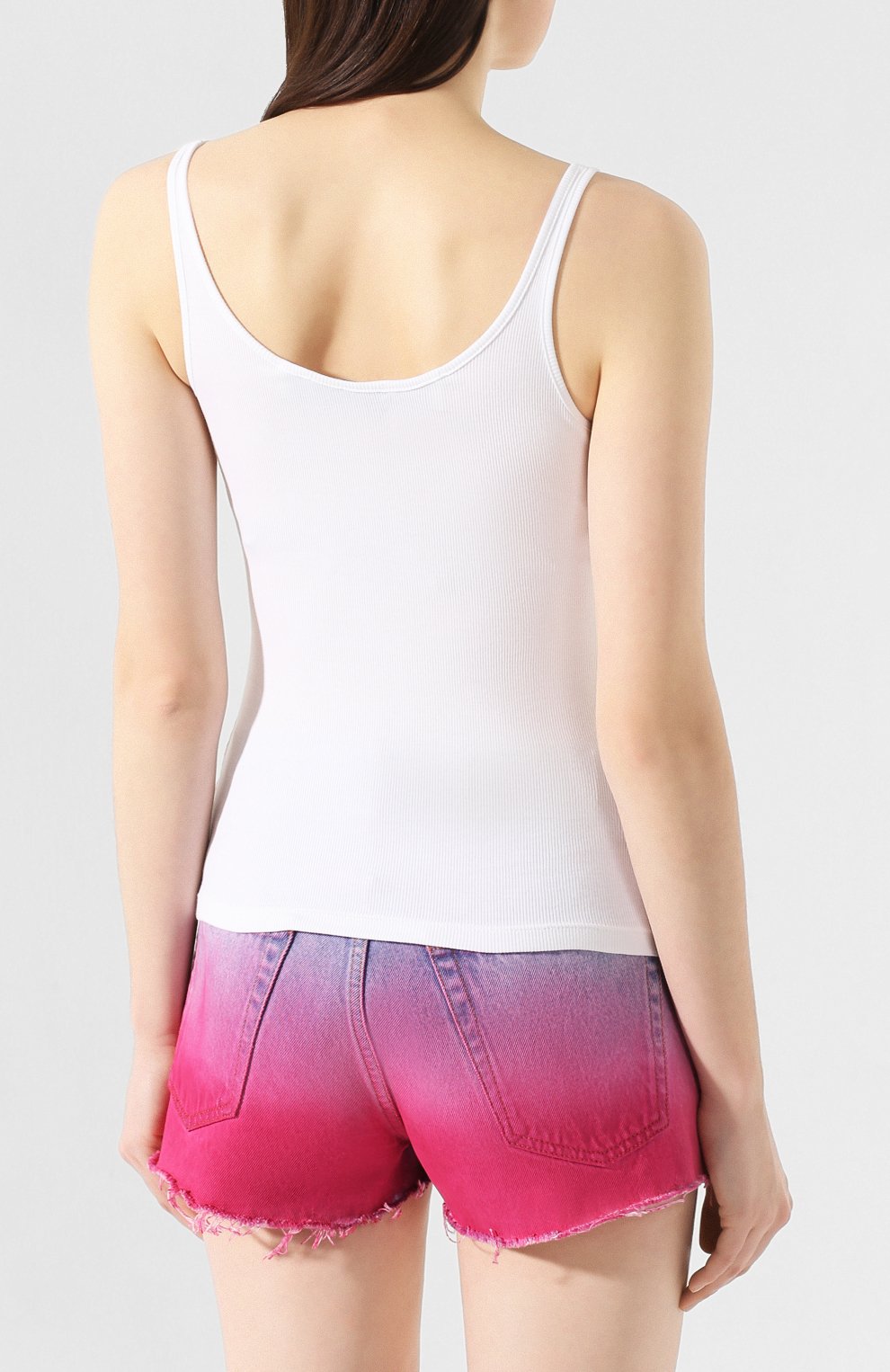 Хлопковая майка OFF-WHITE белого цвета по цене 17700 руб., арт. 0WAD072R20H790950110, фото 4 Хлопковая майка OFF-WHITE, арт. 0WAD072R20H790950110, фото 4