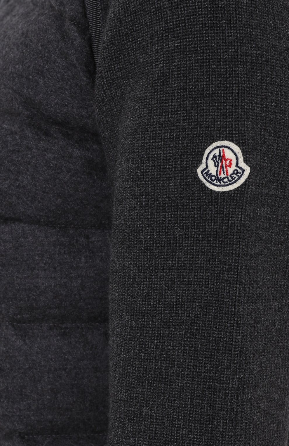 Пуховик прямого кроя с шерстяными рукавами MONCLER, арт. B2-093-94740-00-98142, фото 5