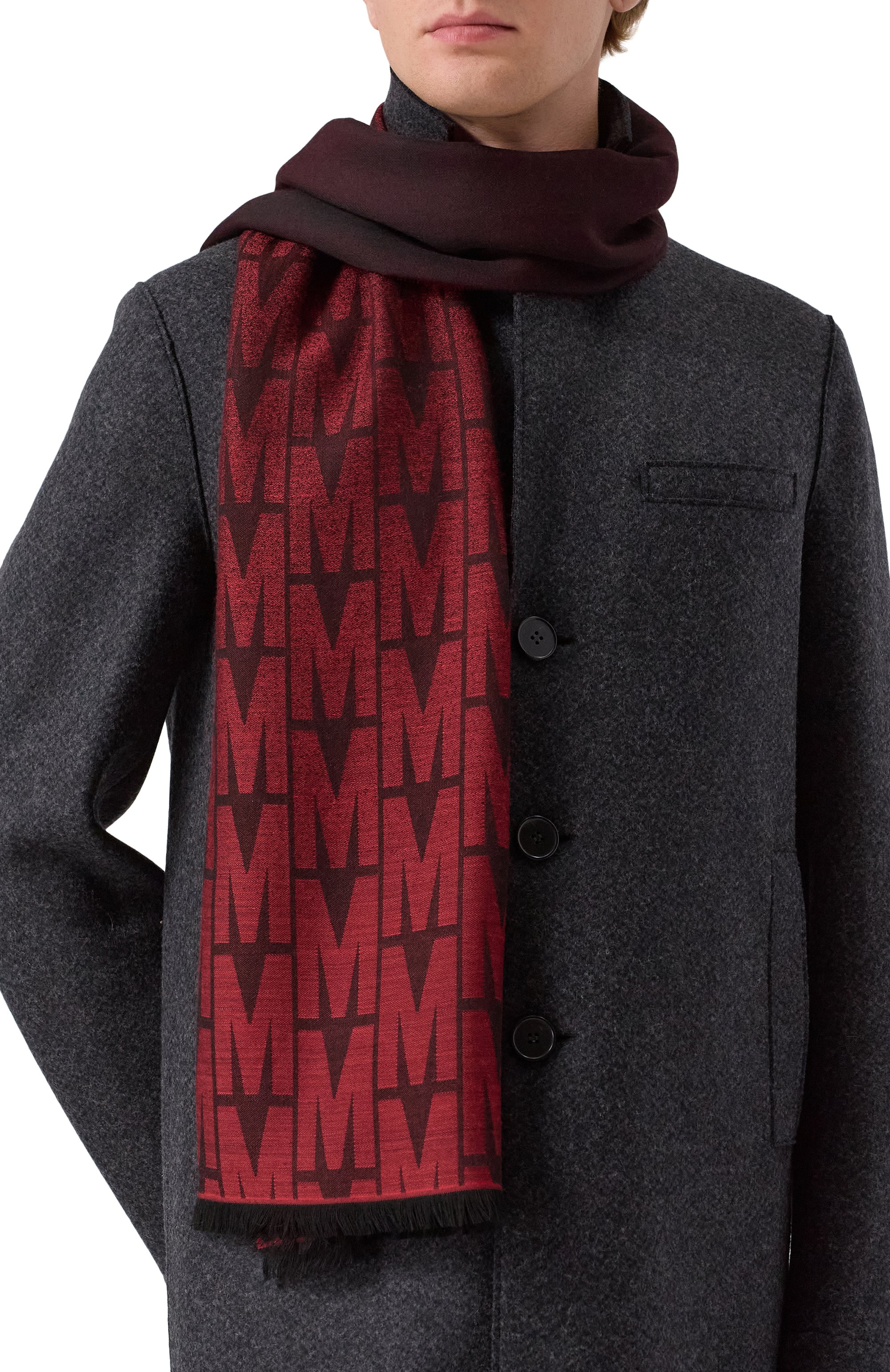 Шарф из вискозы и шерсти MOSCHINO, арт. 50231/M5854, фото 2