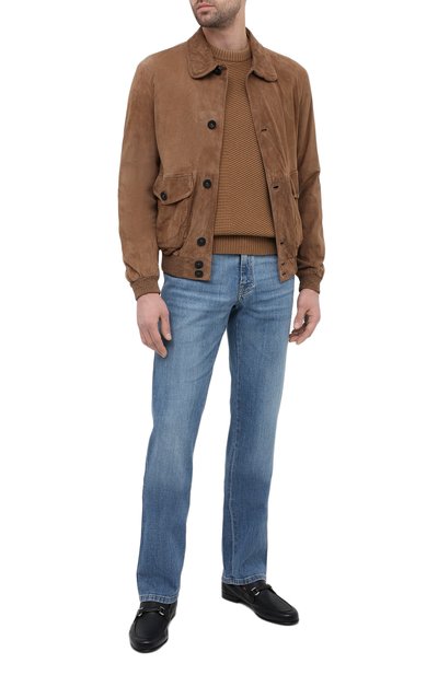 Кожаные лоферы BARRETT, арт. 171U067.21/CERV0 ASP0RTABILE, фото 2