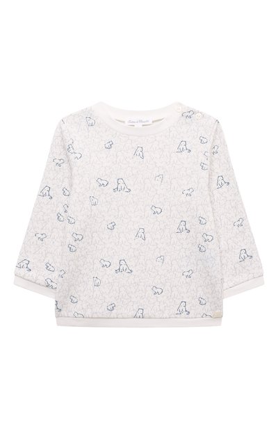 Комплект из свитшота и брюк TARTINE ET CHOCOLAT кремового цвета по цене 12750 руб., арт. TV36040/1M-12M, фото 2 Комплект из свитшота и брюк TARTINE ET CHOCOLAT, арт. TV36040/1M-12M, фото 2