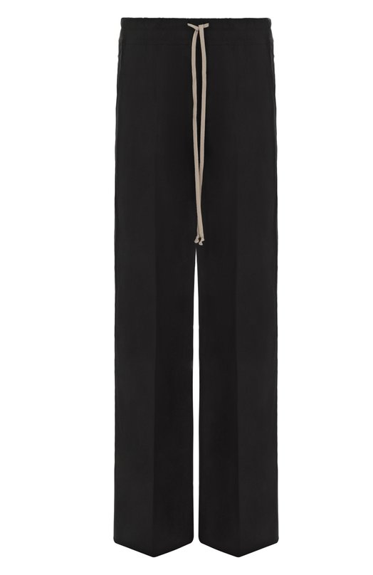 Хлопковые брюки Rick Owens RU02E1378/TE Чёрный RU02E1378/TE