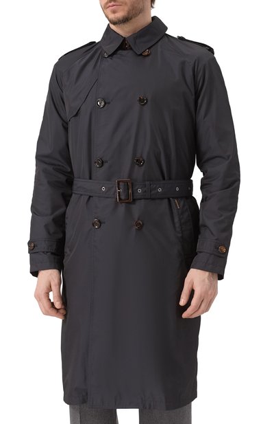 Тренч marvin-wk MOORER темно-синего цвета по цене 175500 руб., арт. MARVIN-WK, фото 3 Тренч marvin-wk MOORER, арт. MARVIN-WK, фото 3