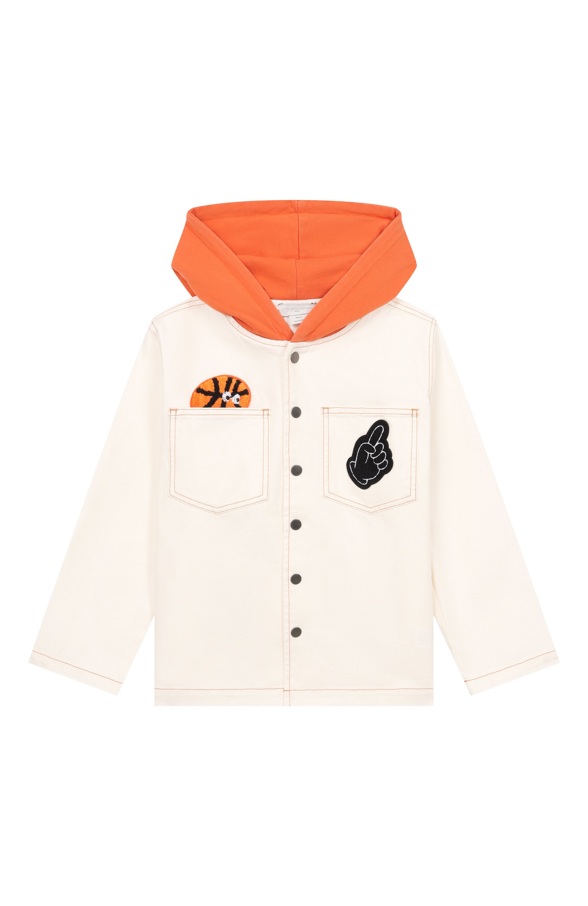 Джинсовая куртка STELLA MCCARTNEY кремового цвета по цене 23600 руб., арт. TY2P47, фото 1 Джинсовая куртка STELLA MCCARTNEY, арт. TY2P47, фото 1