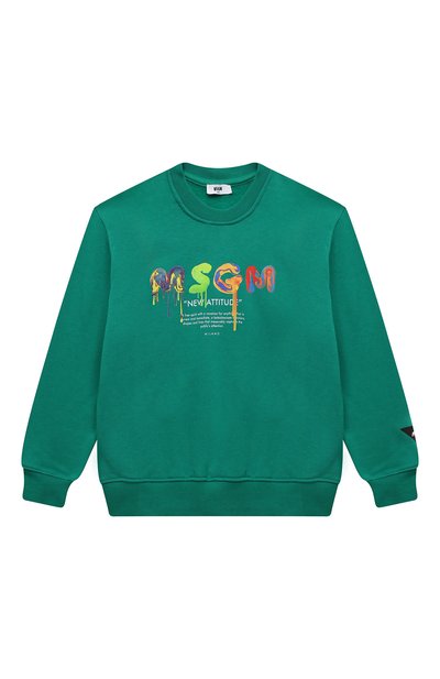 Хлопковый свитшот MSGM KIDS, арт. F3MSJBSW170, фото 1