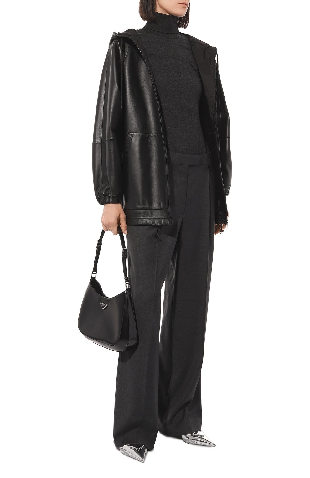 Кожаная куртка PRADA, арт. 58A062-FLY-F0002, фото 2