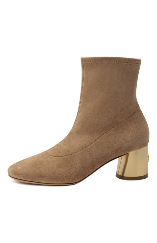 Текстильные ботильоны Cleo 50 Casadei 1R530A0501C2857 Бежевый  1R530A0501C2857 Фото 4