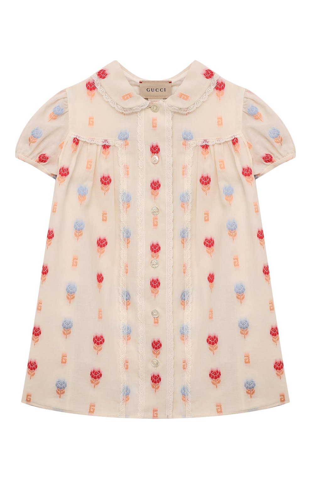 Хлопковое платье GUCCI, арт. 680418/ZAH73/9-12M, фото 1