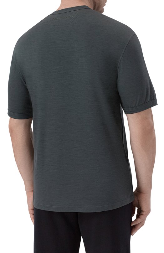 Шерстяная футболка Stefano Ricci MNH5404880/WV Зелёный  MNH5404880/WV Фото 4