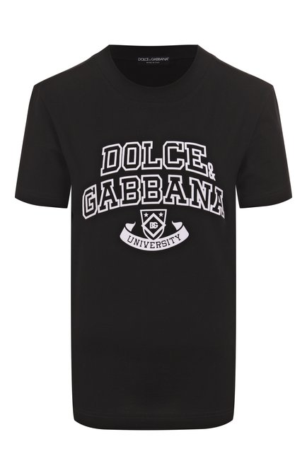 Женская хлопковая футболка DOLCE & GABBANA, арт. F8V42Z/GDDBC