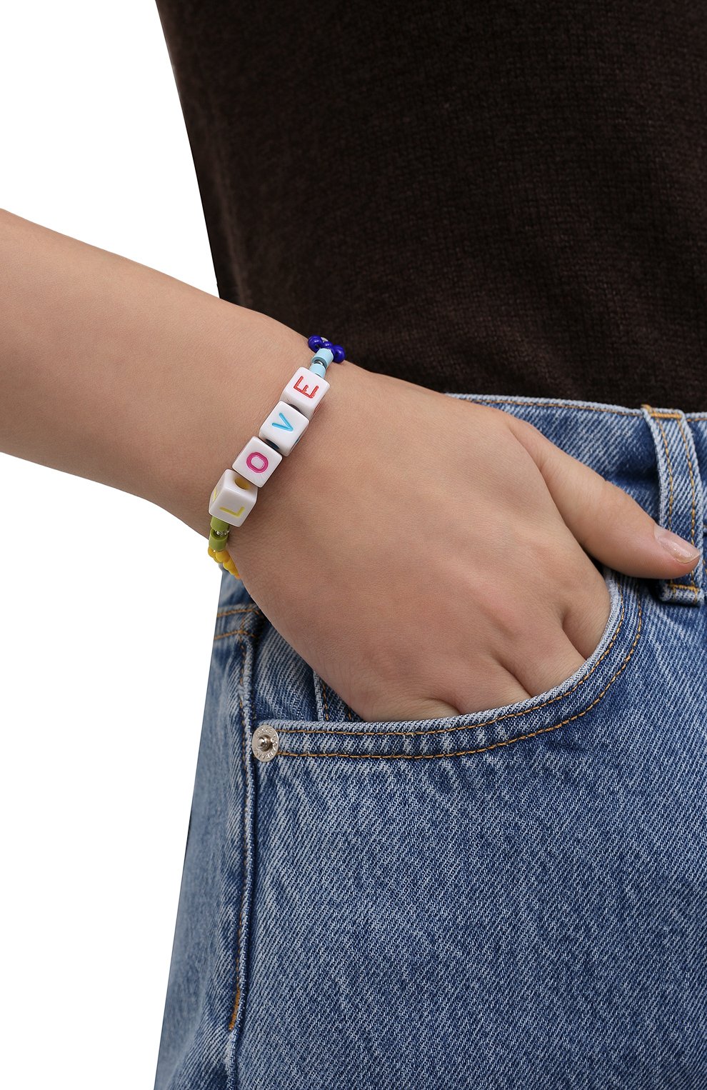 Браслет кубики love HIAYNDERFYT разноцветного цвета по цене 4030 руб., арт. 1-2RLVCI, фото 2 Браслет кубики love HIAYNDERFYT, арт. 1-2RLVCI, фото 2