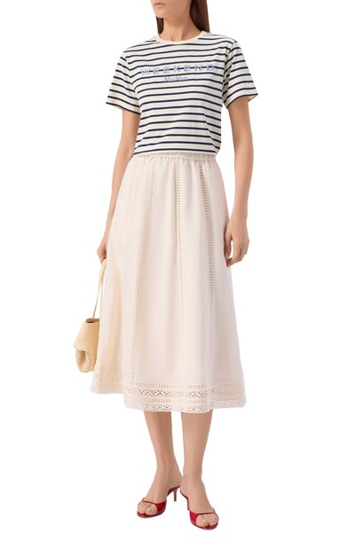 Женская хлопковая футболка WEEKEND MAX MARA, арт. WKDB0RA