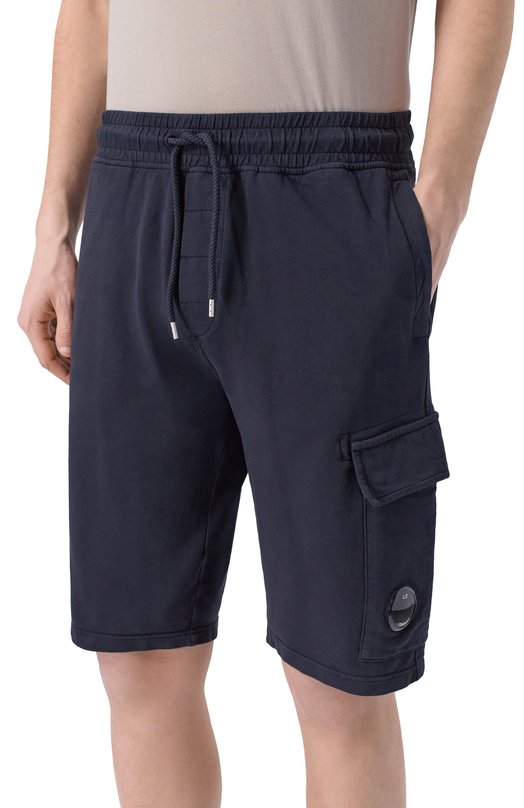 Хлопковые шорты C.P. Company RCCMSB704A/002246G Синий  RCCMSB704A/002246G Фото 3