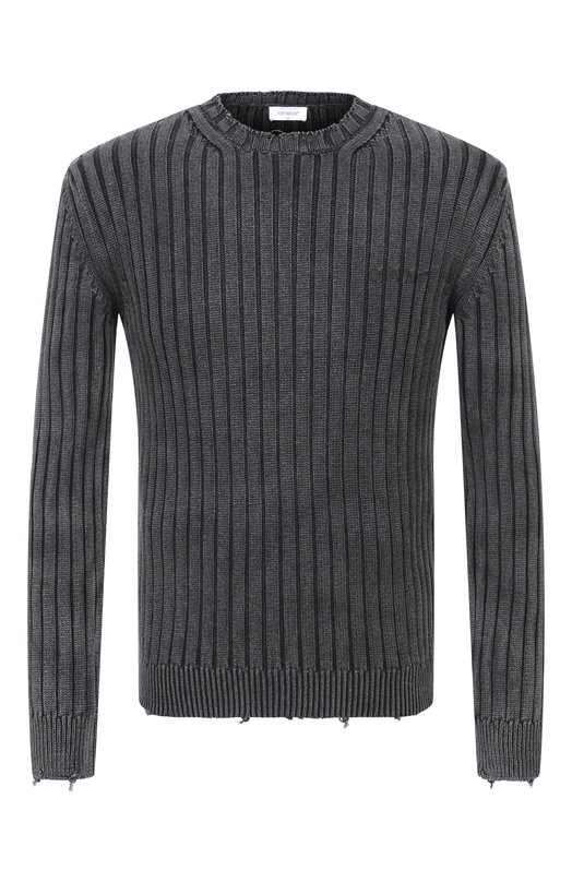 Хлопковый джемпер Off-White 0MHE20BF25KNI001 Серый 0MHE20BF25KNI001