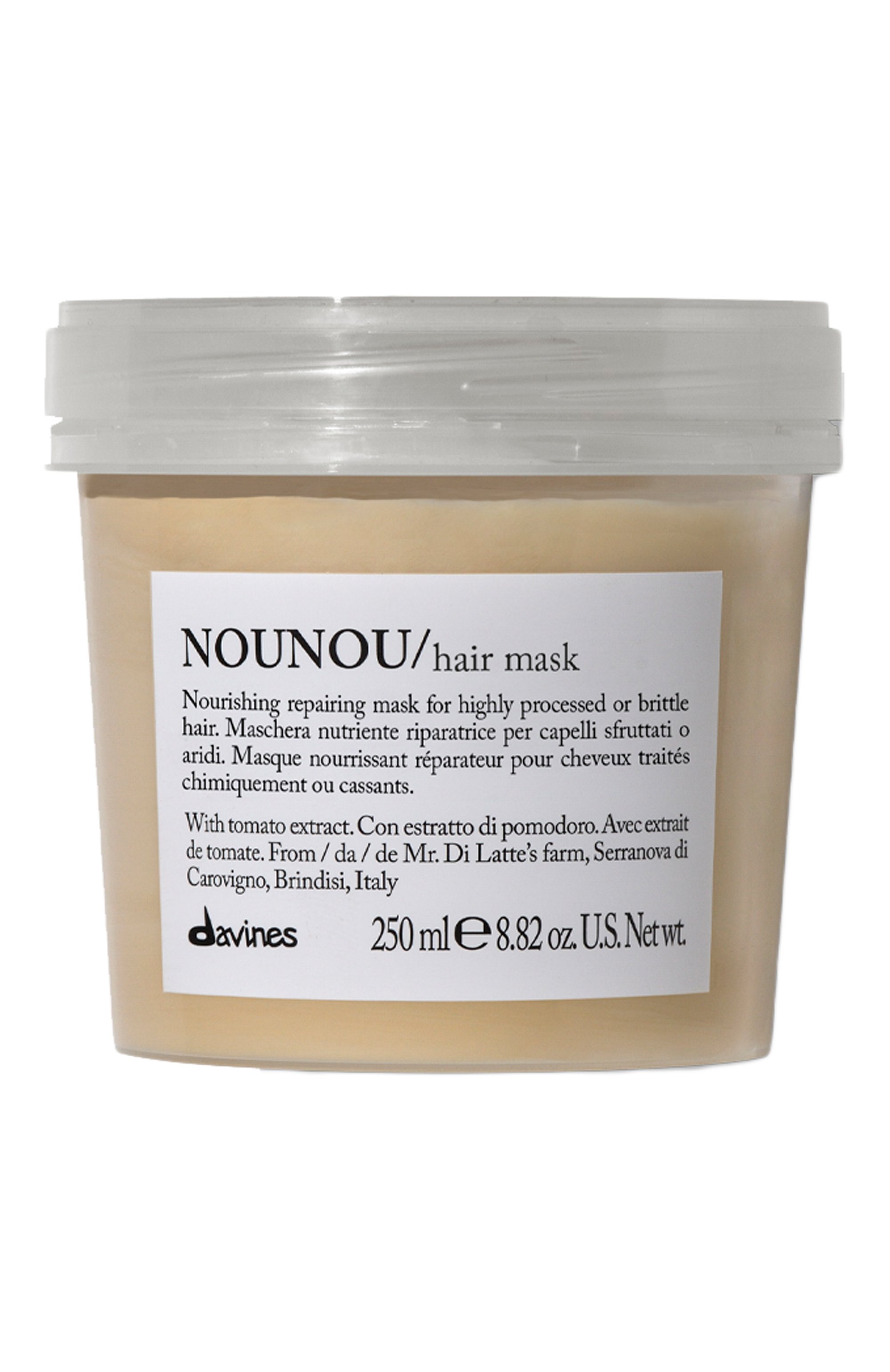 Интенсивная восстанавливающая маска для глубокого питания волос nounou (250ml) DAVINES, арт. 75612, фото 1