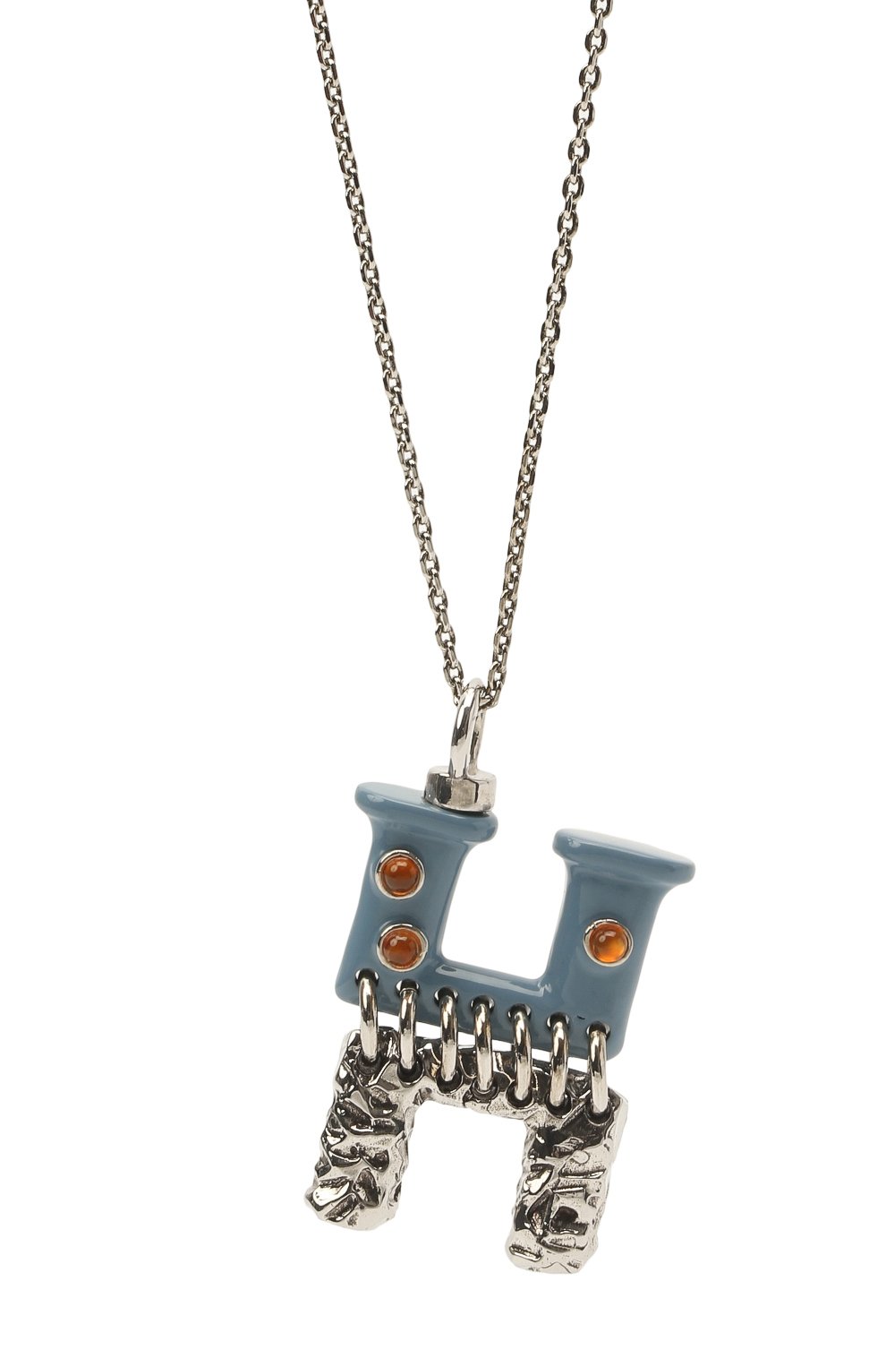 Подвеска на цепочке alphabet h CHLOÉ серебряного цвета по цене 51750 руб., арт. CHC21UF02HB0J, фото 2 Подвеска на цепочке alphabet h CHLOÉ, арт. CHC21UF02HB0J, фото 2