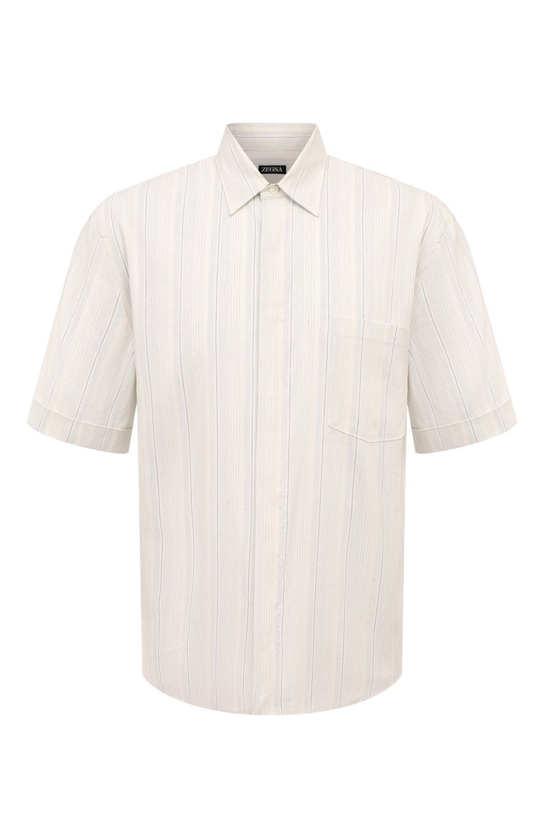 Рубашка изо льна и шелка ZEGNA, арт. UDX45A7/SCP7, фото 1