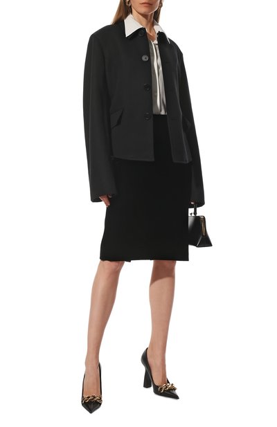 Бархатная юбка SAINT LAURENT, арт. 684007/Y525R, фото 2