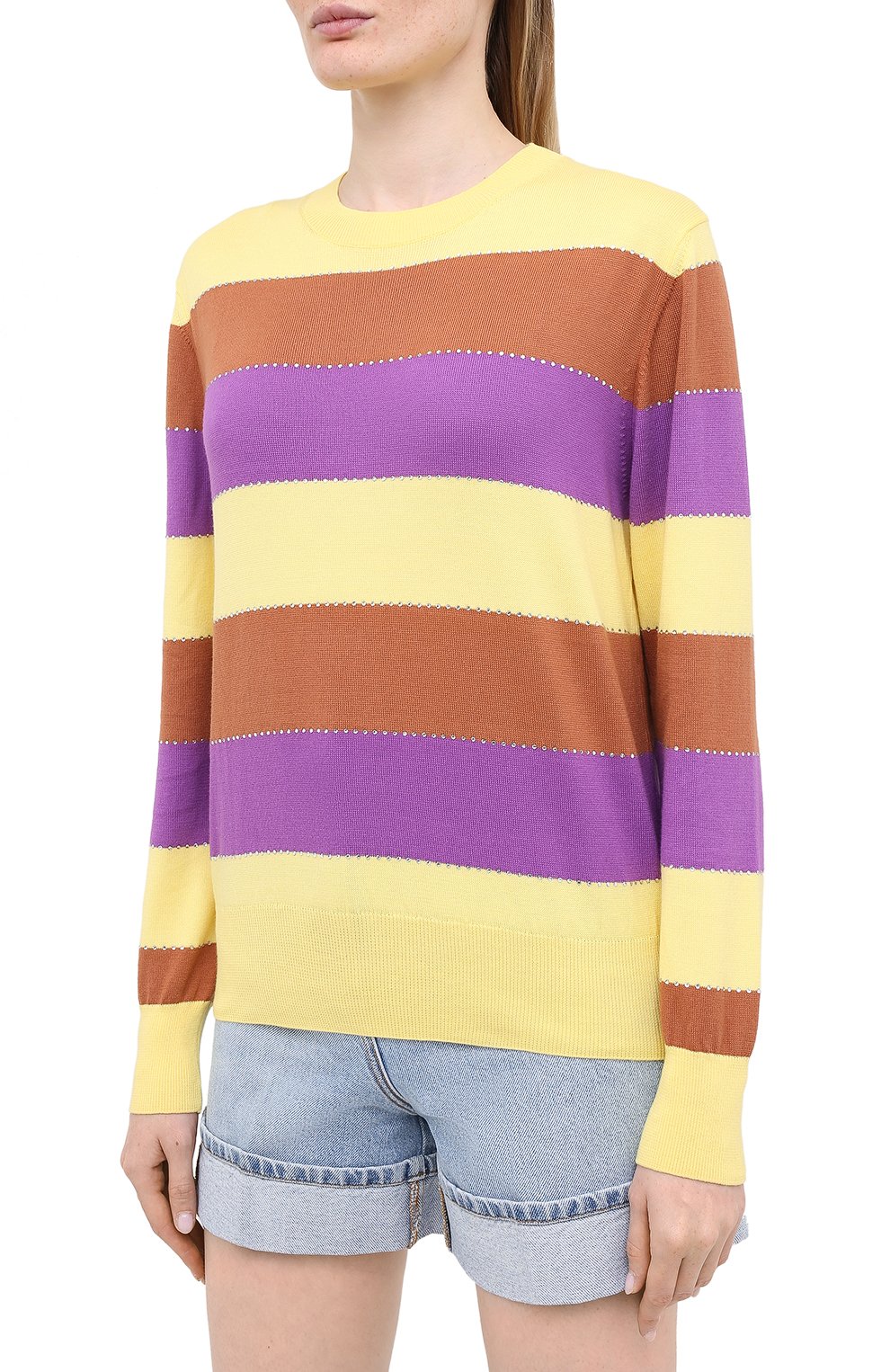 Хлопковый пуловер MSGM, арт. 2943MDM112 207635, фото 3