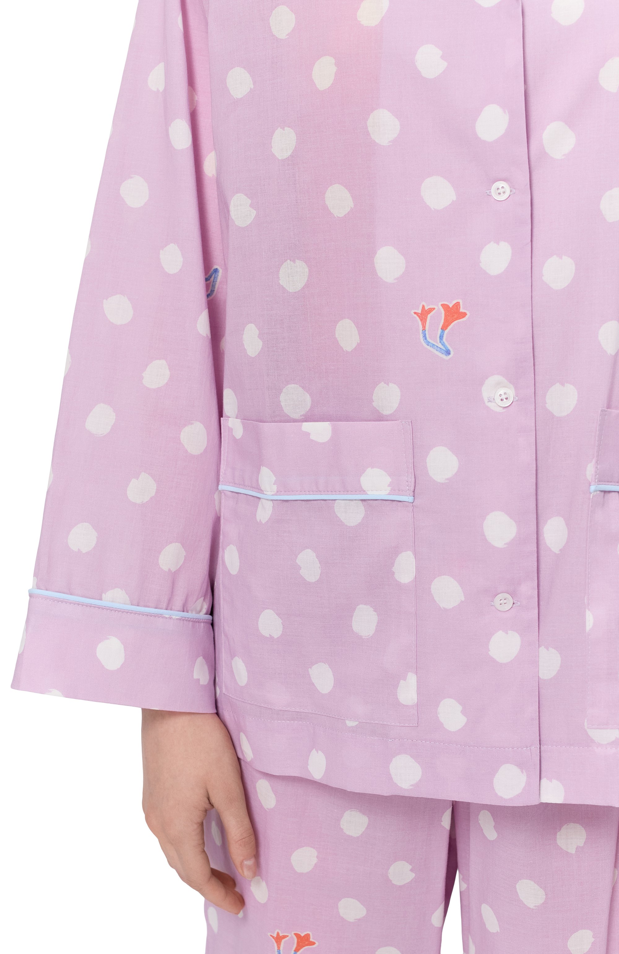 Хлопковая пижама ANY WOWZERS, арт. NCLS02-LDOT-LAV, фото 7