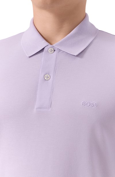 Хлопковое поло BOSS, арт. 50468362, фото 5