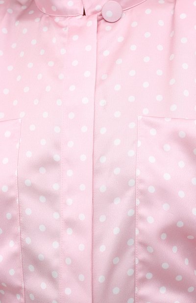 Атласное платье VETEMENTS, арт. WE51DR100P 2607/BABY PINK/WHITE, фото 5