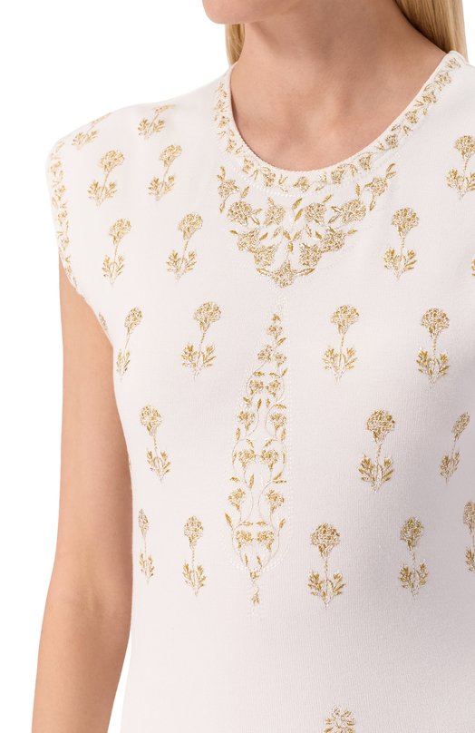 Платье из вискозы Giambattista Valli 25SSSVCM0152/16VIP Белый  25SSSVCM0152/16VIP Фото 5