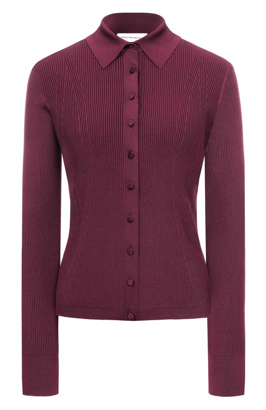 Кардиган из вискозы Dries Van Noten 252-011211-2706 Бордовый 252-011211-2706