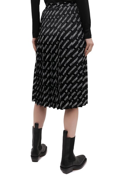 Юбка VETEMENTS черно-белого цвета по цене 108000 руб., арт. WE51SK600B 1210/BLACK/WHITE, фото 4 Юбка VETEMENTS, арт. WE51SK600B 1210/BLACK/WHITE, фото 4