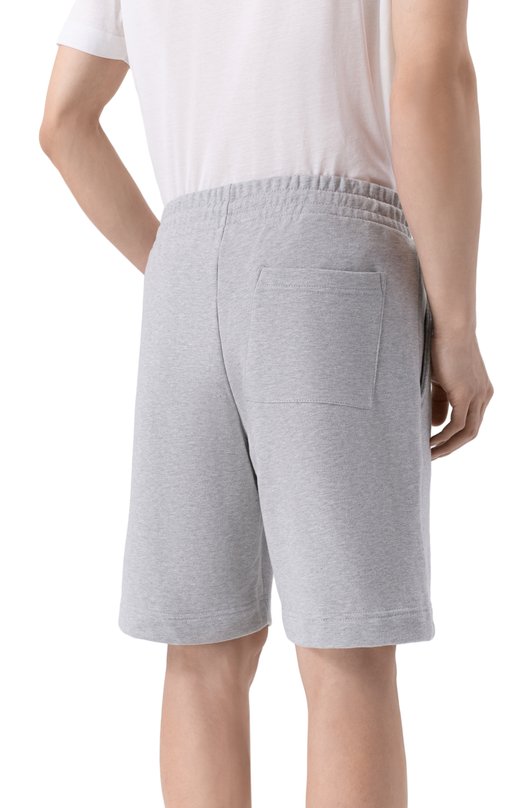 Хлопковые шорты Dries Van Noten 021158/3611 Серый  021158/3611 Фото 4