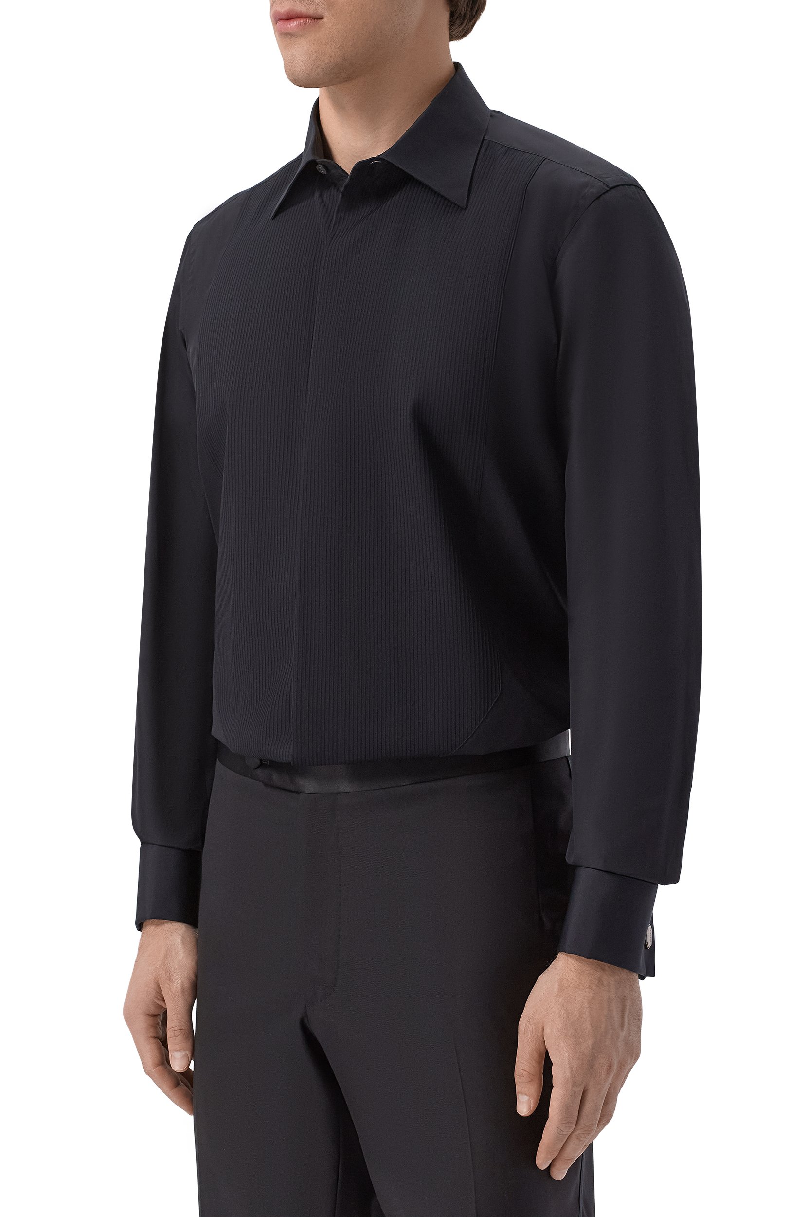 Хлопковая сорочка MVST черного цвета по цене 83750 руб., арт. M26.CSM.B407/1271/1238, фото 3 Хлопковая сорочка MVST, арт. M26.CSM.B407/1271/1238, фото 3