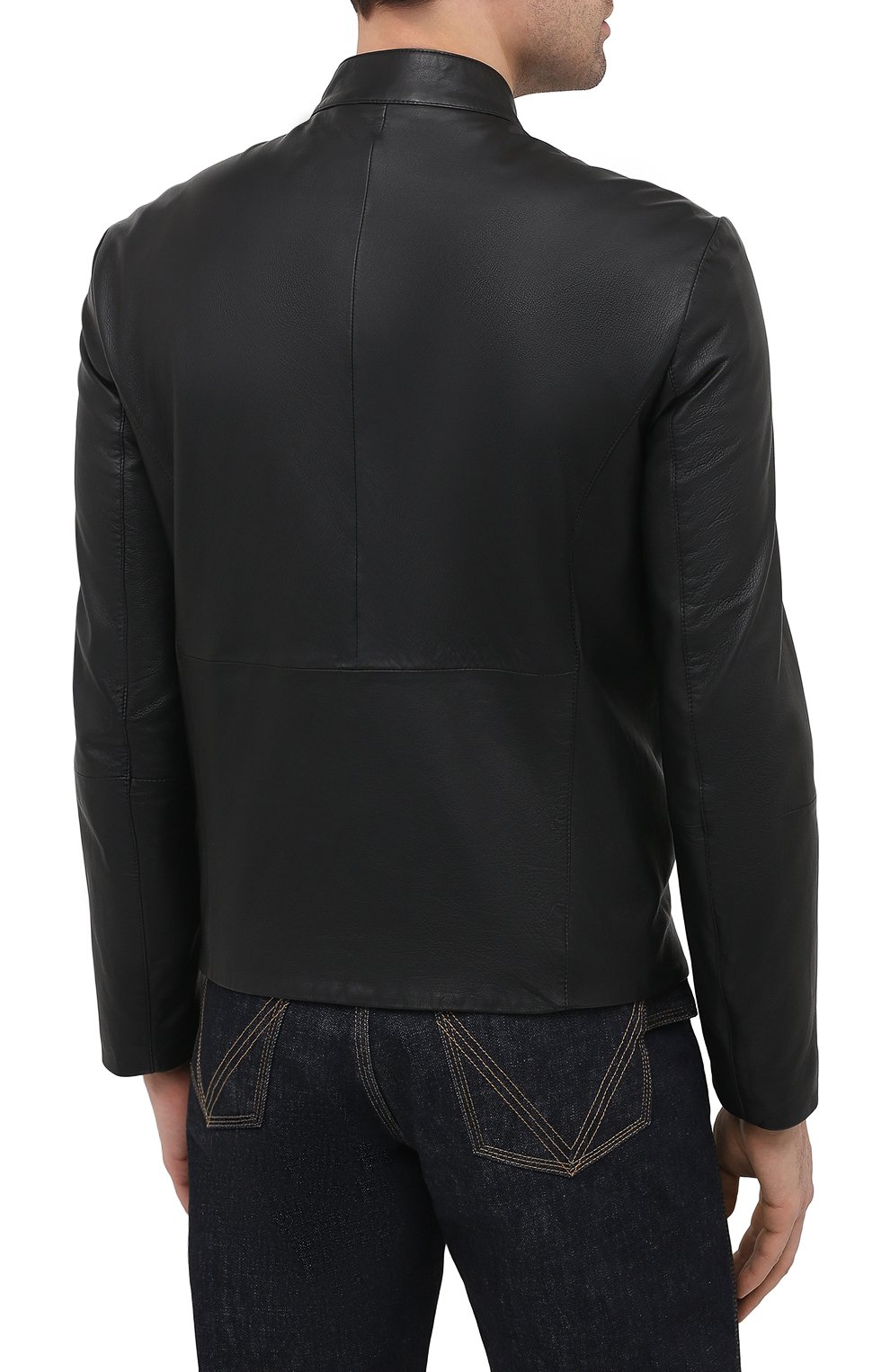 Кожаная куртка EMPORIO ARMANI, арт. 01B50P/01P50, фото 4