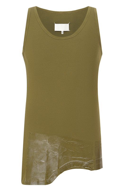 Хлопковая майка Maison Margiela S67NL0031/M20202 Хаки S67NL0031/M20202