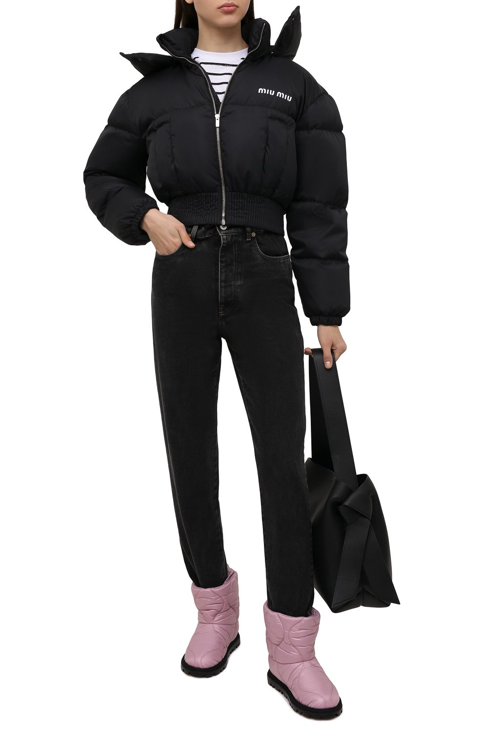 Текстильные полусапоги MIU MIU, арт. 5U635D-IYK-F0E18-M010, фото 3