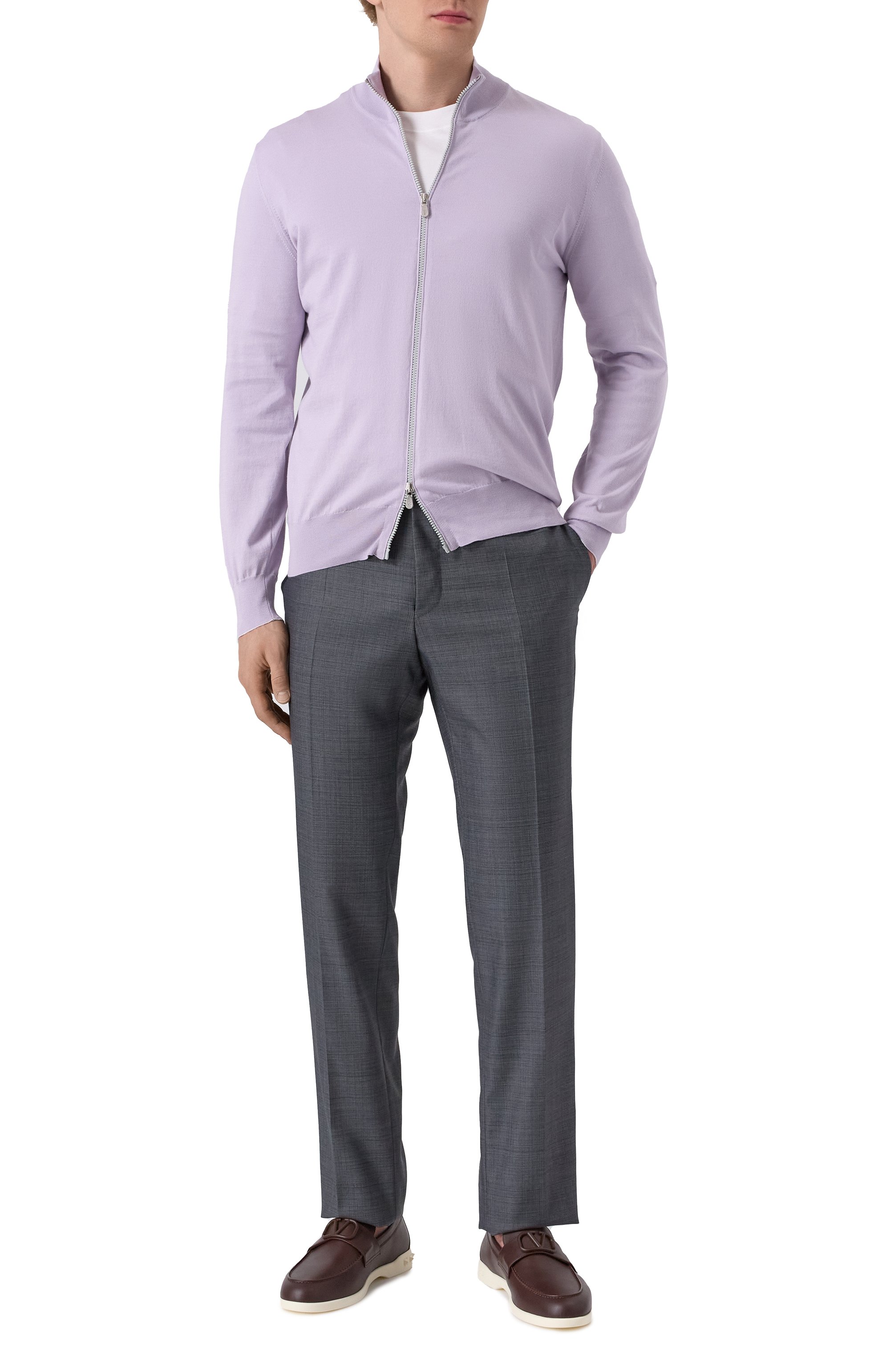 Кожаные лоферы leisure flows VALENTINO, арт. 6Y2S0I53/UHE, фото 2