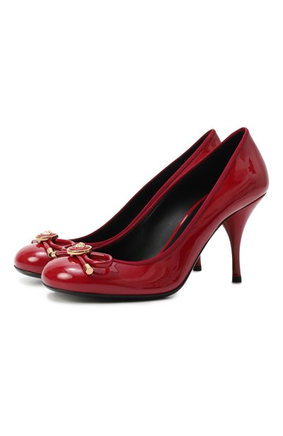 Женские лакированные туфли opera bow 85 VERSACE, арт. 1019459/D2VE