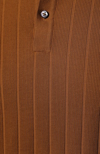 Хлопковое поло FIORONI коричневого цвета по цене 53000 руб., арт. MK24248C1, фото 5 Хлопковое поло FIORONI, арт. MK24248C1, фото 5