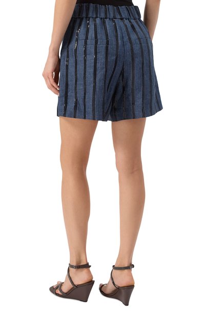 Льняные шорты BRUNELLO CUCINELLI, арт. MH538P8898, фото 4