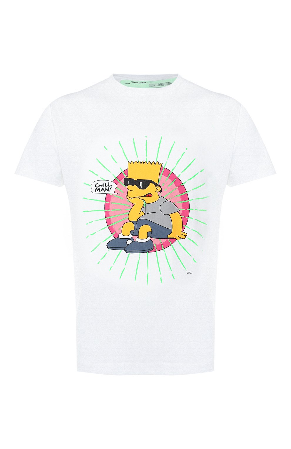 Хлопковая футболка  OFF-WHITE, арт. 0MAA036S191850030188, фото 1