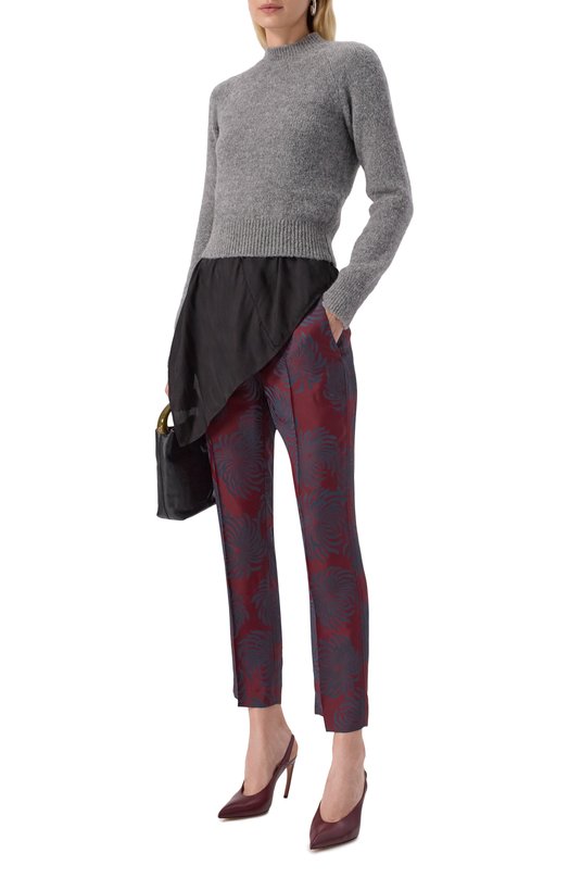 Шерстяной свитер Dries Van Noten 011225-2709-804 Серый  011225-2709-804 Фото 2