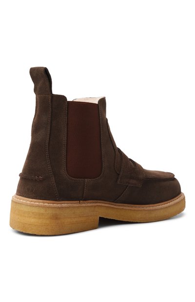 Замшевые челси velour INUIKII темно-коричневого цвета по цене 39950 руб., арт. 2002.023.0011, фото 5 Замшевые челси velour INUIKII, арт. 2002.023.0011, фото 5