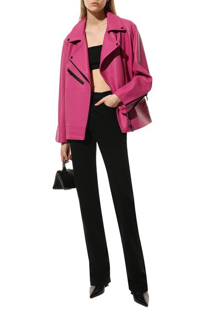 Кожаная куртка MASLOV розового цвета по цене 226600 руб., арт. SMW99, фото 2 Кожаная куртка MASLOV, арт. SMW99, фото 2