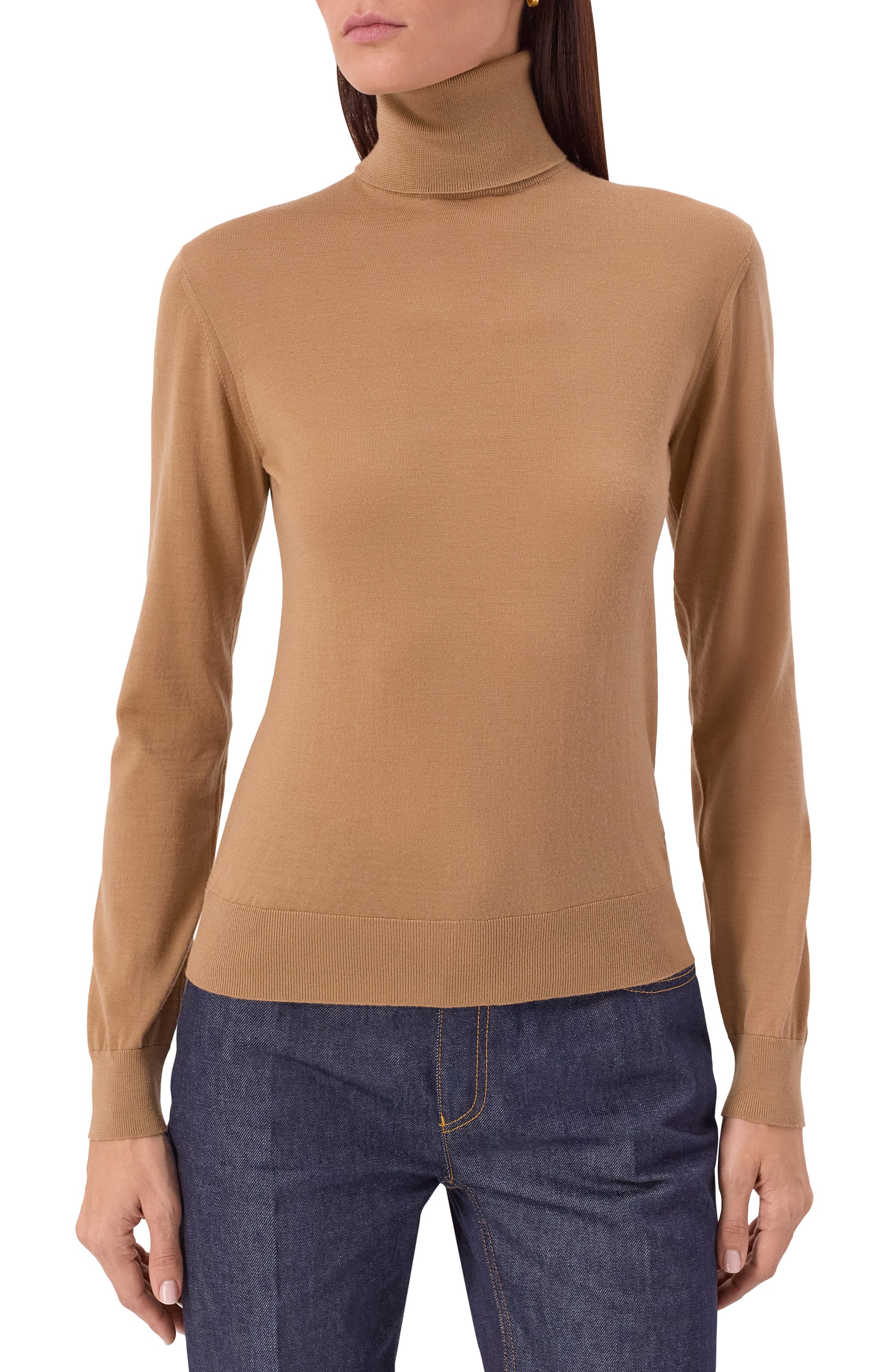 Кашемировая водолазка DOLCE & GABBANA бежевого цвета по цене 178000 руб., арт. FXW42Z/JBW0P, фото 3 Кашемировая водолазка DOLCE & GABBANA, арт. FXW42Z/JBW0P, фото 3