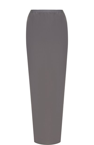 Женская шелковая юбка-макси с карманами RICK OWENS, арт. R018S8359/SCR
