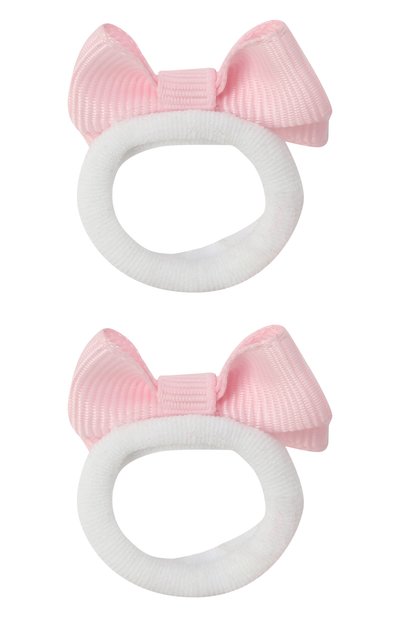 Комплект из двух бантов-резинок JUNEFEE розового цвета по цене 690 руб., арт. 5525, фото 2 Комплект из двух бантов-резинок JUNEFEE, арт. 5525, фото 2