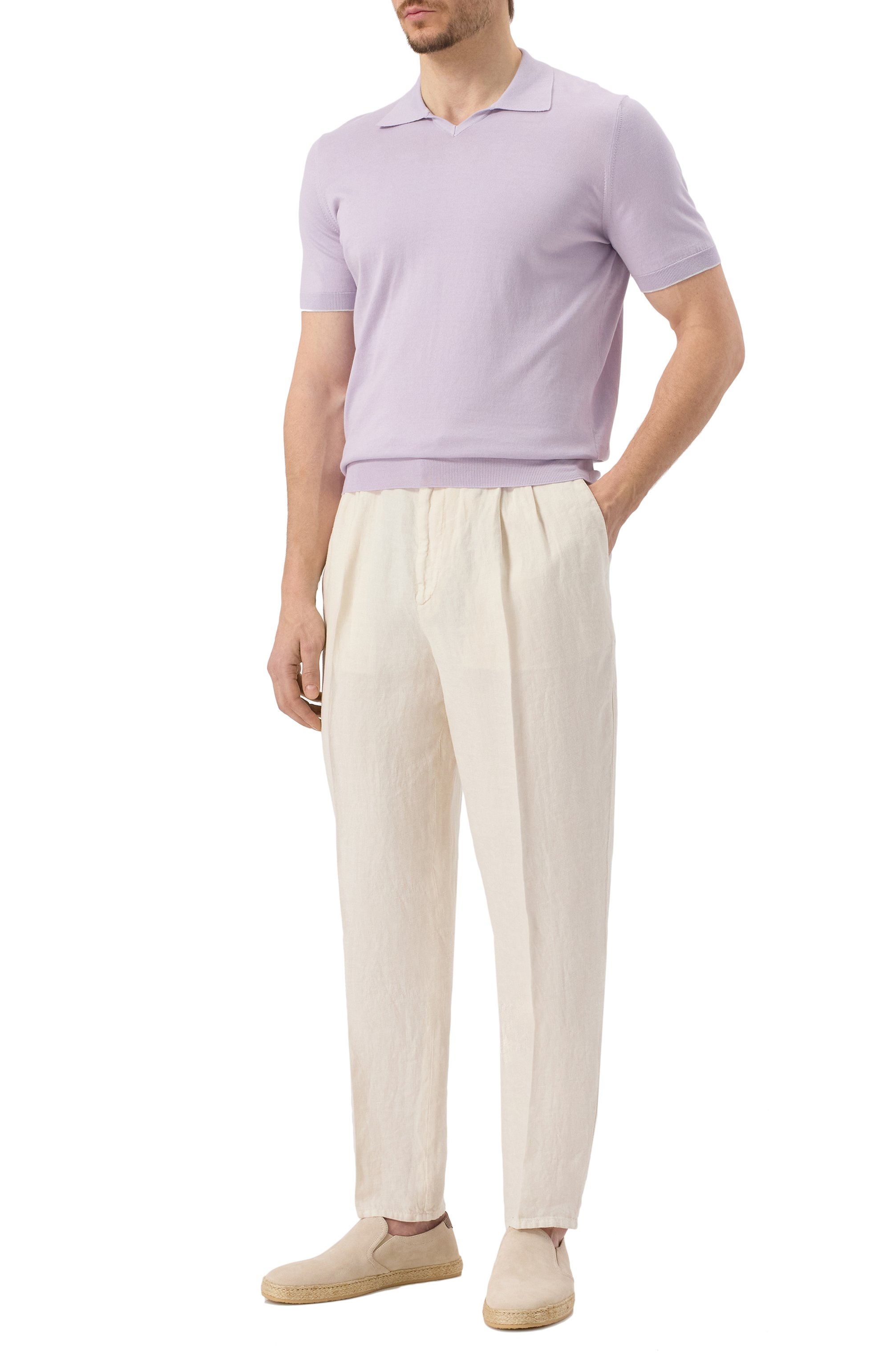 Льняные брюки BRUNELLO CUCINELLI, арт. M243DE1710, фото 2