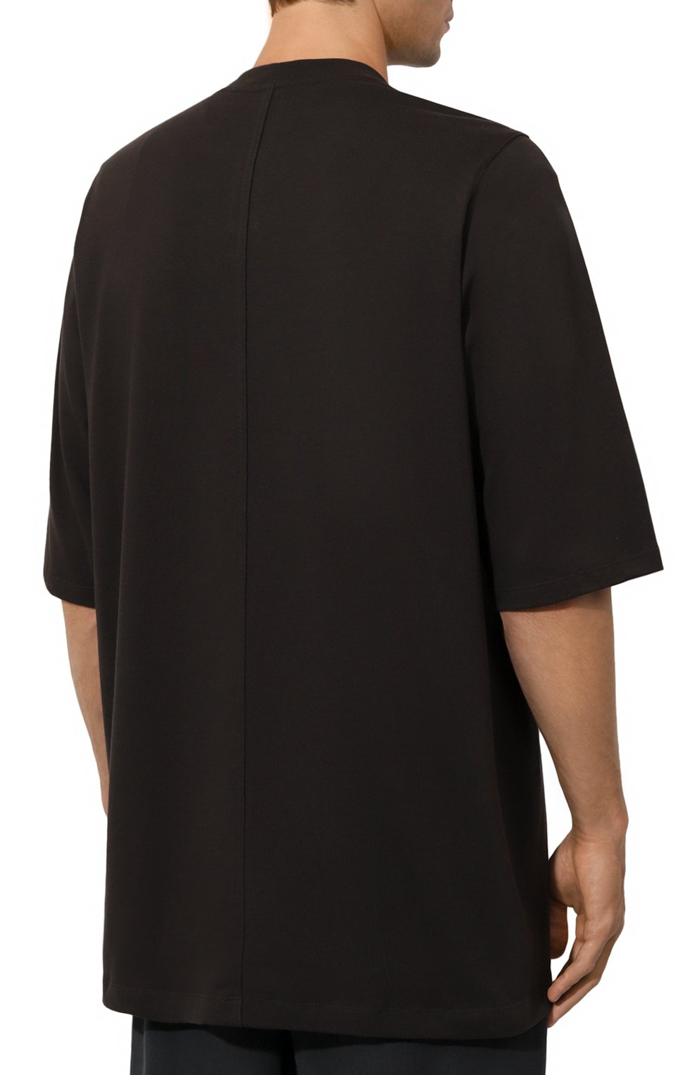 Хлопковая футболка RICK OWENS, арт. RU02D6249/BA, фото 4